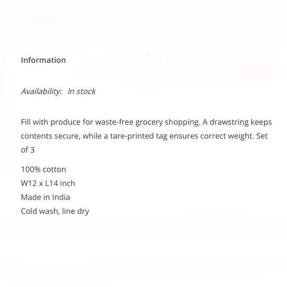 bread bag & nut milk bag-11”x 17” & 13” x 12” cotton muslin drawstring bags-NWT - Picture 12 of 14